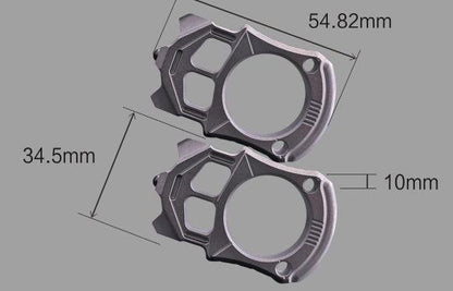 Titanium Alloy Brass Knuckles Self Defense