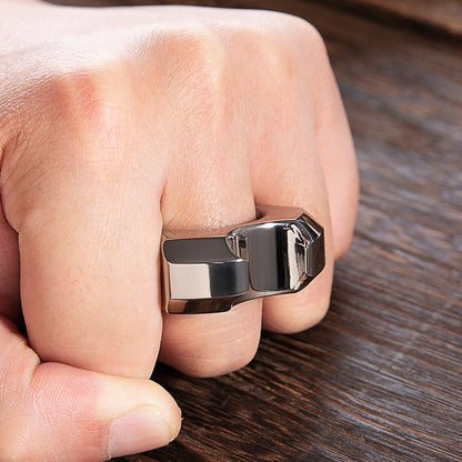 TC21 Titanium Self Defense Ring Bottle Opener